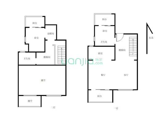 金科香山，四室两厅双卫，新小区，环境舒适-户型图