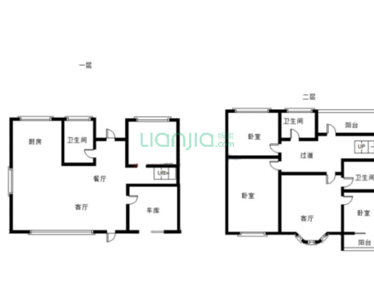 市区精装修的独栋别墅，带大院子，小区位置好-户型图