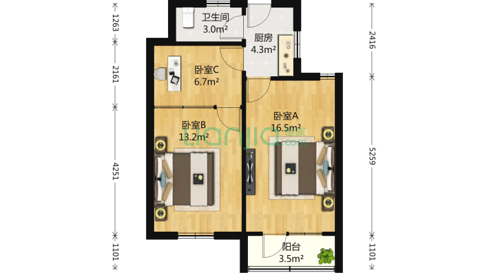 甘泉三村二手房实景图