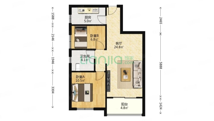 北湖路3至5号二手房实景图