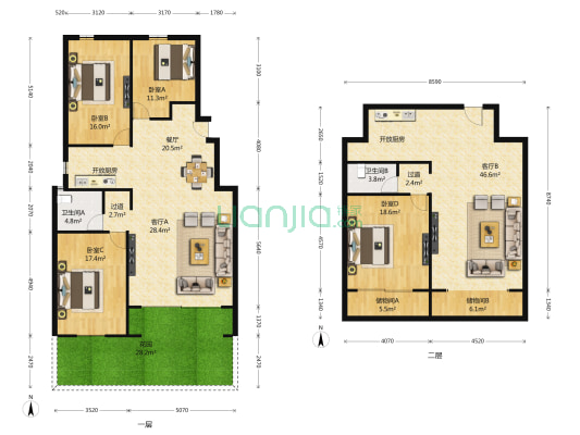 中粮南桥半岛东区 4室3厅2卫 0平方