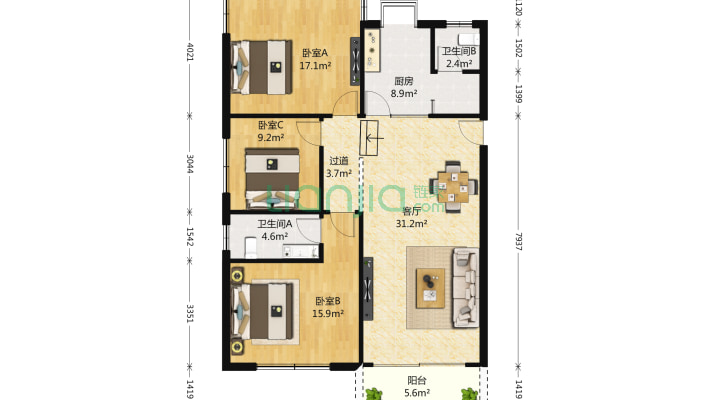 建信小区二手房实景图