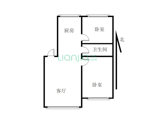 宝宏家园小区2-1-1-1 73.20m²-户型图