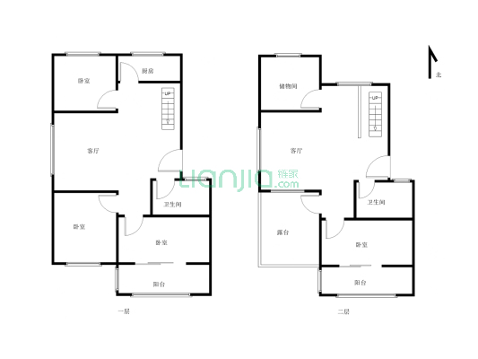 林海花园五室三厅两卫业主急售  带家具家电 可分期-户型图
