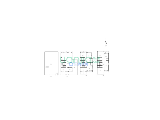 金海湾公园现代风格别墅3+2结构带电梯-户型图
