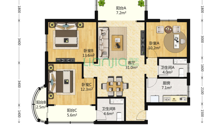申桂公寓二手房实景图