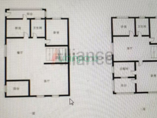 房主出国诚意出售闲置别墅，院子大，带装修拎包入住-户型图
