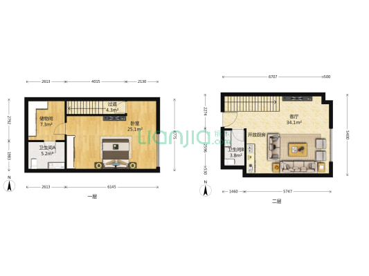 昌平佳莲时代广场 1室1厅2卫 48平方
