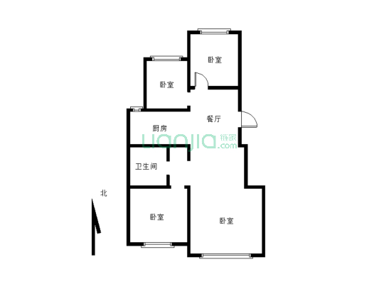 和硕家园电梯12楼明室明厅3室  看房子方便-户型图