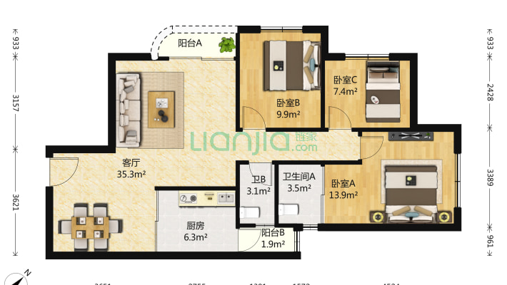 维园大厦二手房实景图