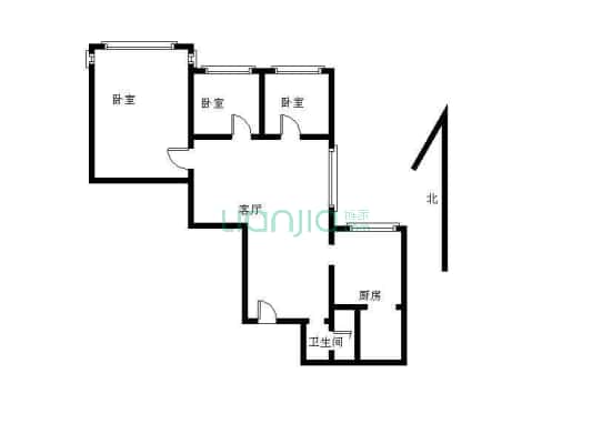 福金莲花园 3室2厅2卫 120平方