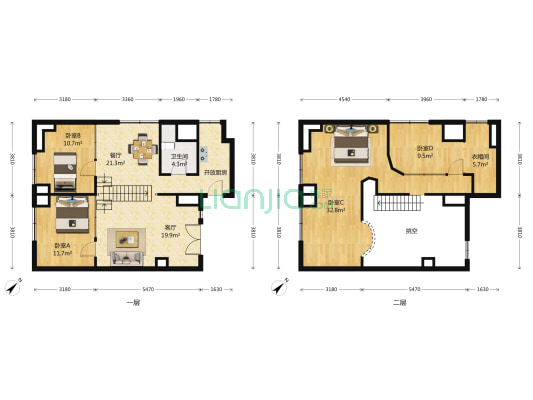 菁英尚都 4室2厅1卫 41平方