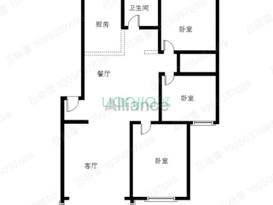 新安小区 物探二号院 低楼层 上下楼方便-户型图