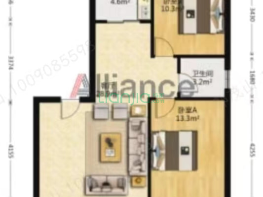 城市甄选板块，坐享繁华，便利通畅。-户型图