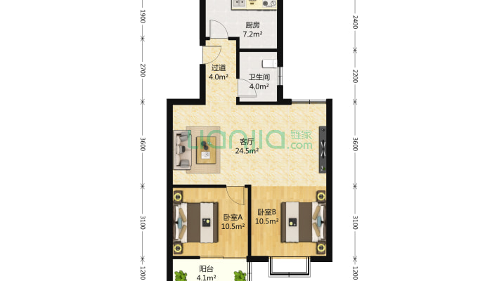 华鹏宜居三期二手房实景图