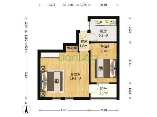 小纬五路 2室0厅0卫 58平方