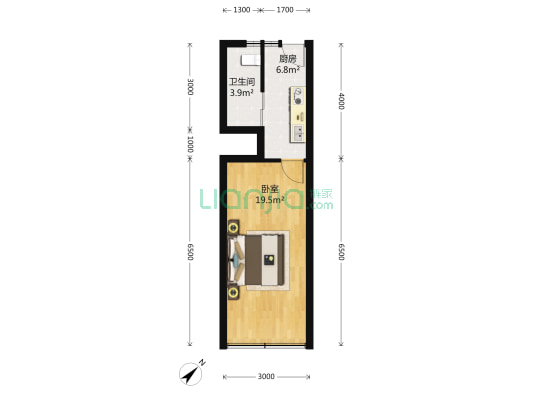 浦东大道2902号 1室0厅1卫 0平方