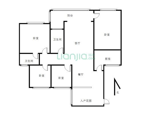 雪峰震后电梯高档小区4居室精装，诚心出售，急售，急-户型图