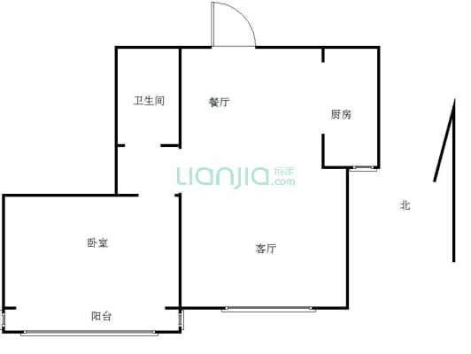 房  子 是 顶 层，视 线 好，全 天 采 光-户型图