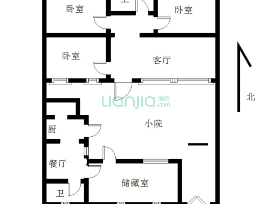冠云路 独门独院 平房 能过户-户型图
