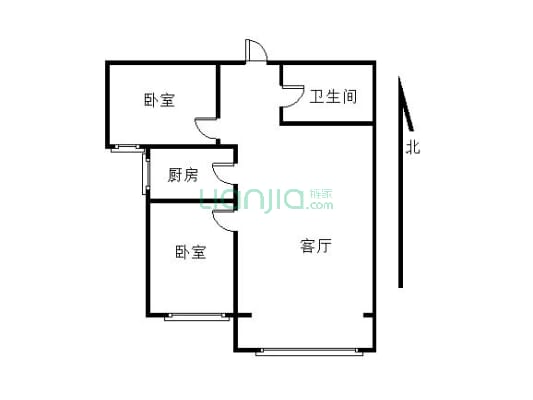 诚达·龙庭国际 2-1-1-1 91.30m²-户型图