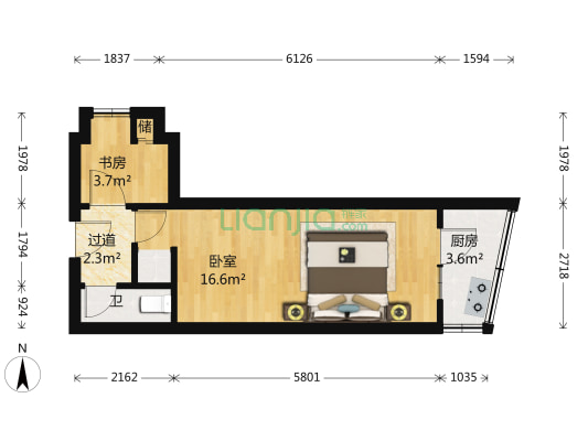 小后仓 2室0厅2卫 39平方