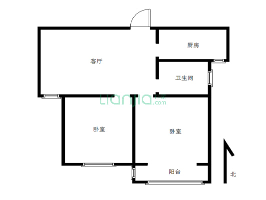 金豫花园2-2-1-1 92.00m²毛坯-户型图