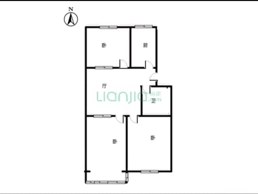 晨光小区3居室 2层出房啦   少有的楼层-户型图