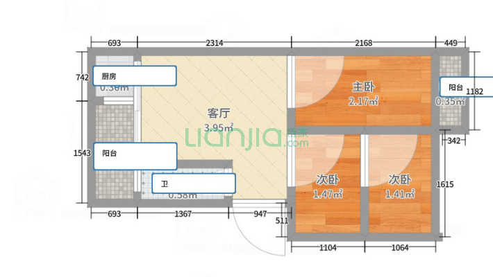 红建村二手房实景图
