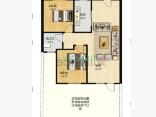 房子格局户型方正      采光全天-户型图