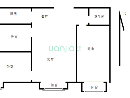 水岸花城 3室1厅 南-户型图
