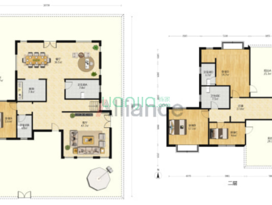 北京院子新中式独栋别墅总占地一亩品质社区-户型图