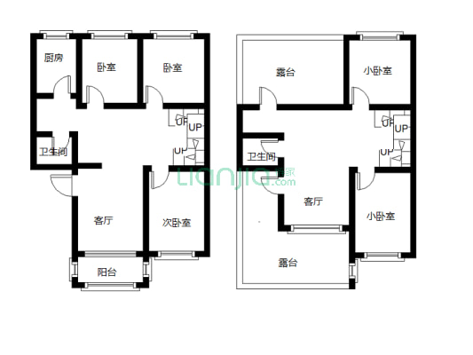 新安小区 5室2厅 南 北-户型图