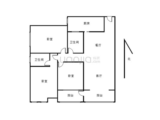 风尚名城 朝南江景房 有房产证 可以按揭 随时看房-户型图