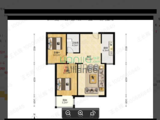 采光好，视野好，田野风光尽收眼底，自住精装，-户型图
