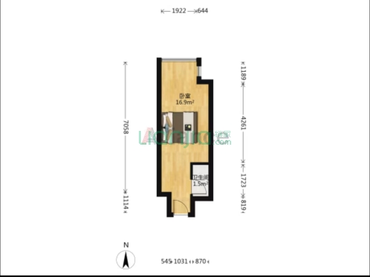 万科精装家具家电齐全 采光好 有房本 随时看-户型图