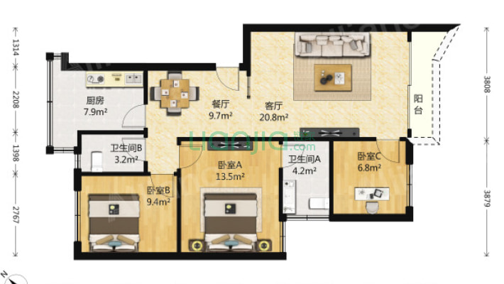 新安园二手房实景图