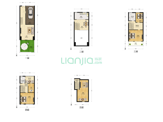 银泰花园(别墅) 4室2厅2卫 212平方