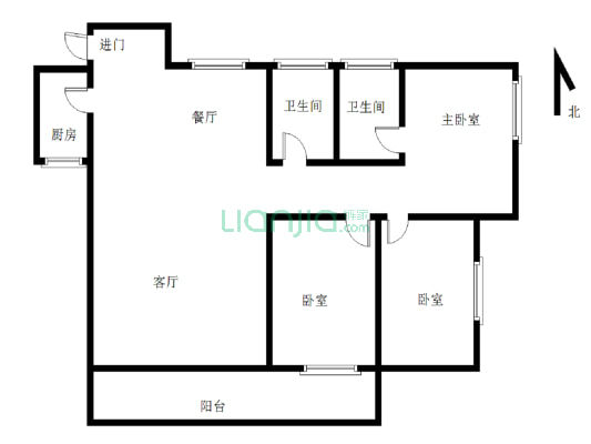 房子是一手买来的，很好的楼层和户型，看房方便-户型图