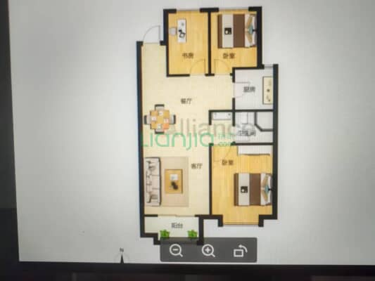 隆基泰和铂悦山 3室1厅 南 北-户型图