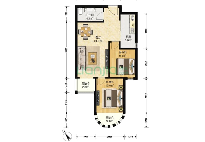 燕郊小区 燕顺路国道小区 东方夏威夷北岸小区 东方夏威夷北岸户型