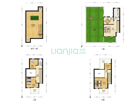 布鲁斯小镇(一期)(别墅) 5室2厅1卫 142平方