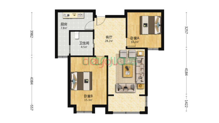 桃园雅居A区二手房实景图
