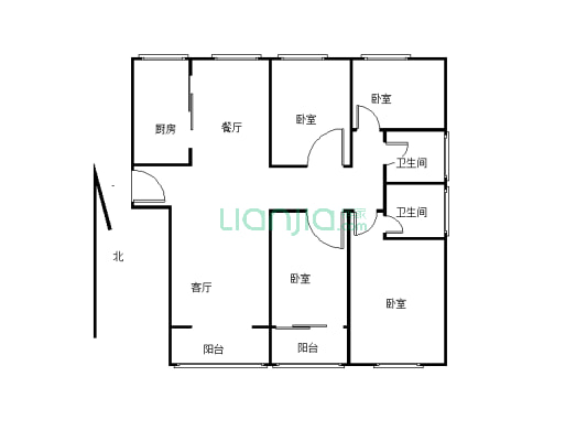 林溪美境 精装4室 有证可按揭，房东出售-户型图