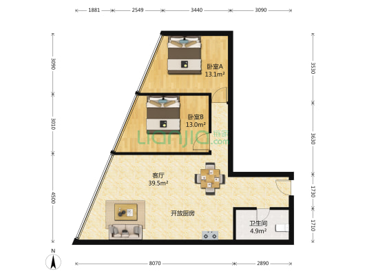 湖西地段好 满两年省增值税 精装保养好