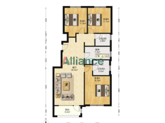 近京优势，畅想双城便捷，洋房带电梯！-户型图