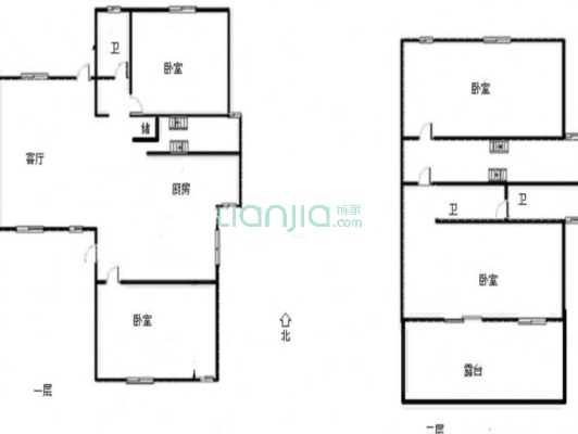 环京独栋 230平带大花园 临湖临水系 210万可谈-户型图