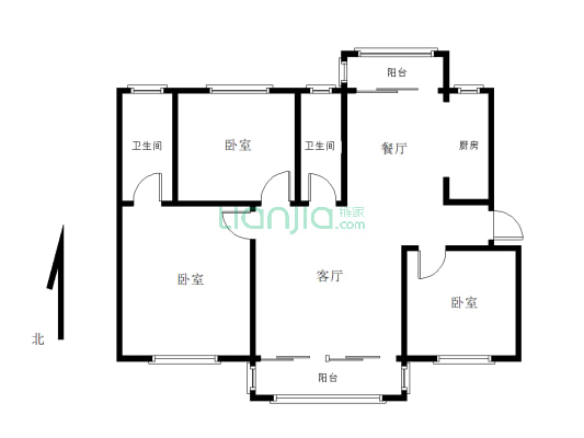 碧桂园壹号公馆品质小区楼层设计合理 能贷款-户型图