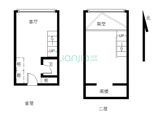 中海锦御华庭（B区） 1室1厅 西北