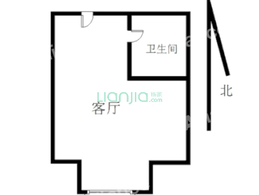 青铁华润城 2室1厅 南 西